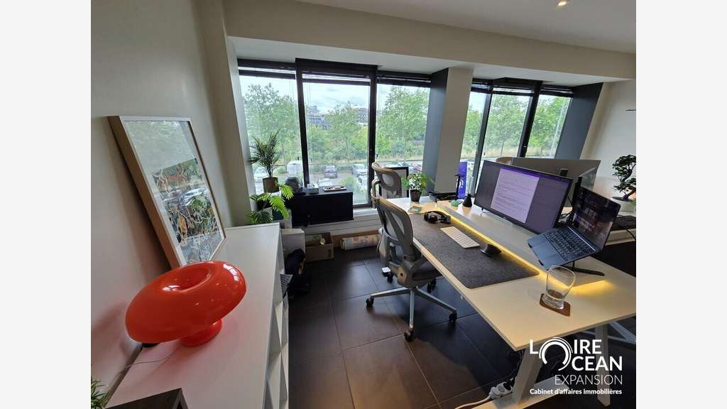 Vente bureaux exceptionnels 87m² vue Loire Nantes