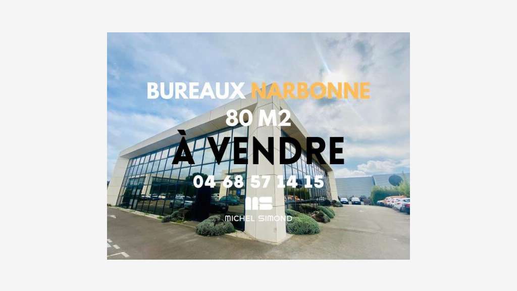 Vente bureaux 80m² RDC à Narbonne