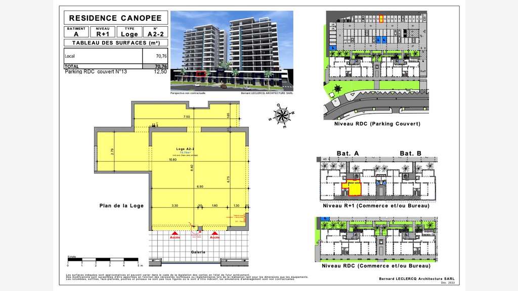 Vente bureaux 70m² Fort-de-France Etang Z'abricot