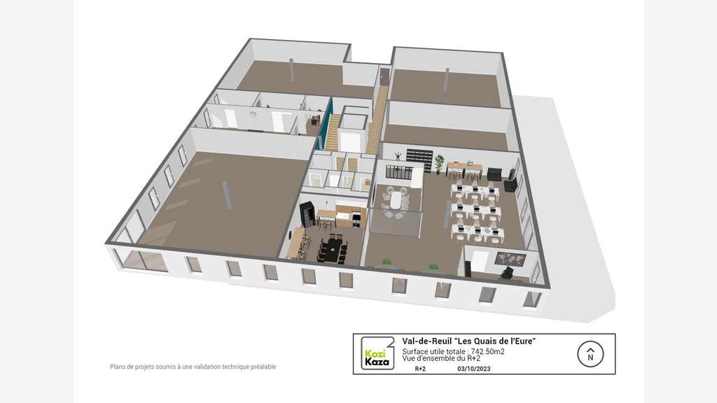 Bureaux neufs à vendre - Val-de-Reuil- Gare SNCF