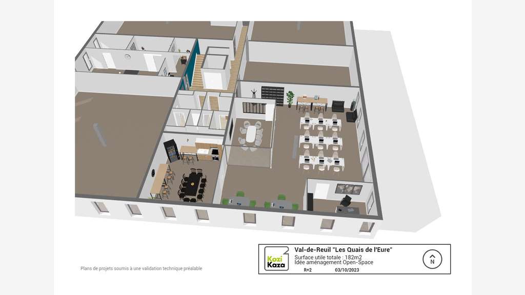 Bureaux neufs à vendre - Val-de-Reuil- Gare SNCF