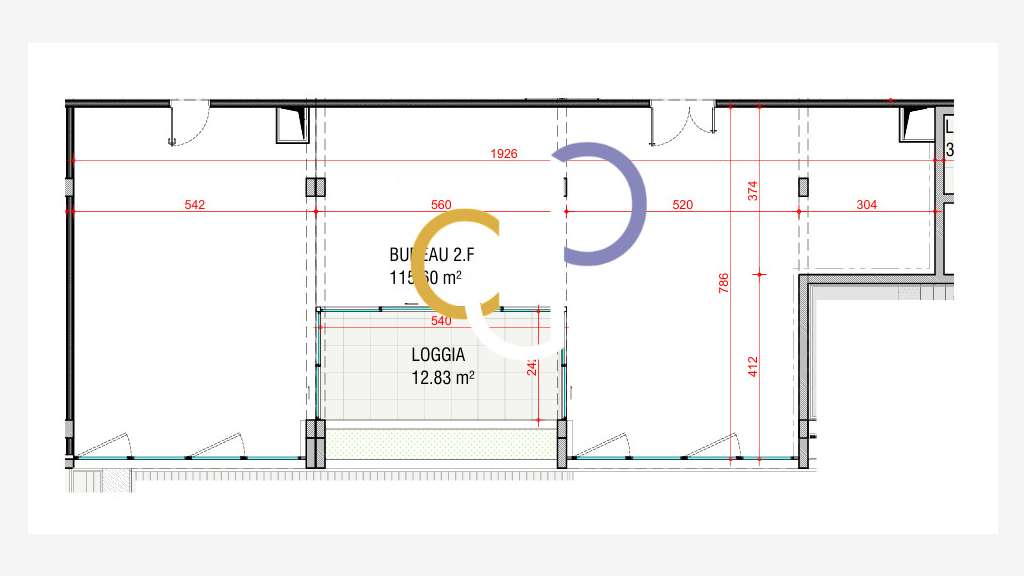 Bureaux neufs premium 129m² à vendre sur Nîmes