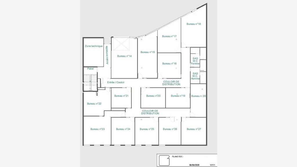 Vente bureaux occupés 922m² à Montreuil