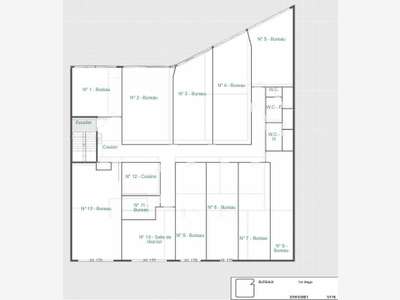 Vente bureaux occupés 922m² à Montreuil
