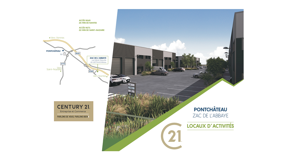 Vente locaux neufs ZAC de l'Abbaye à Pontchâteau