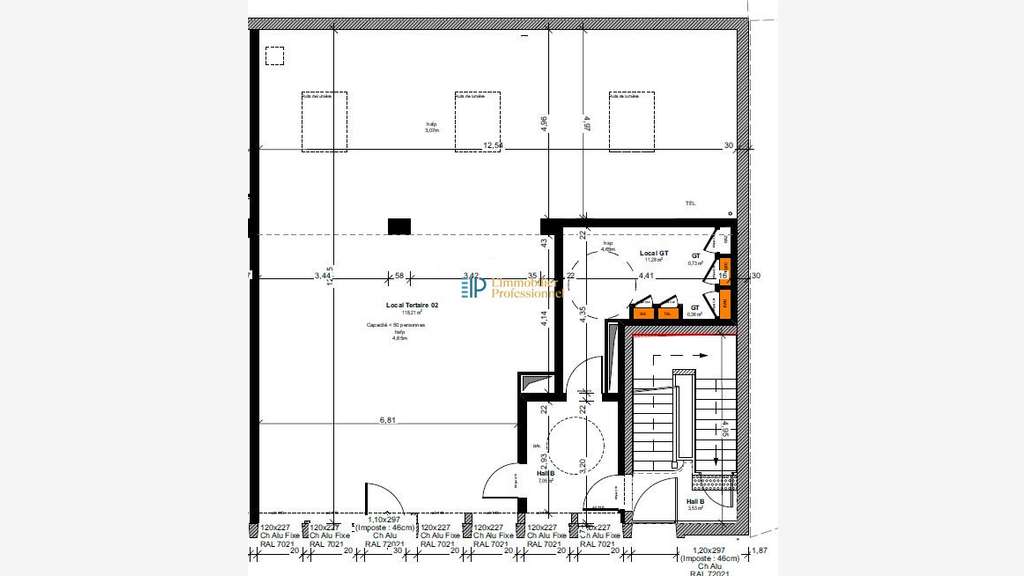 Vente bureaux 118m² à Quimper centre