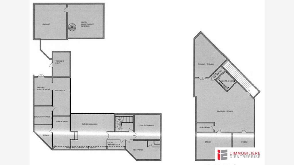A vendre immeuble de 2170m² rue de Nemours Rennes