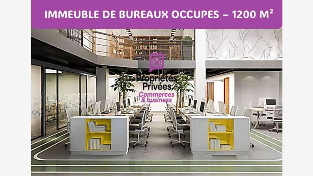 AV immeuble de bureaux 1200m² occupés à Rouen