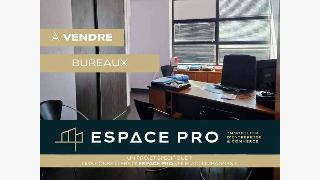 A vendre bureaux cloisonnés de 70m² Nord de Caen