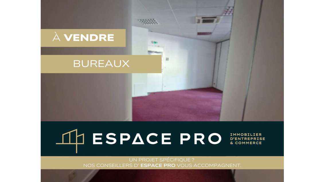 A vendre 100m² de bureaux RDC au Nord de Caen 