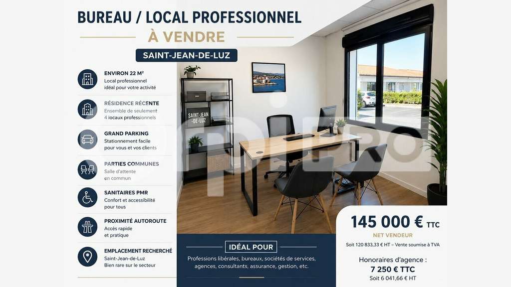 Bureau / Local professionnel - St Jean de Luz