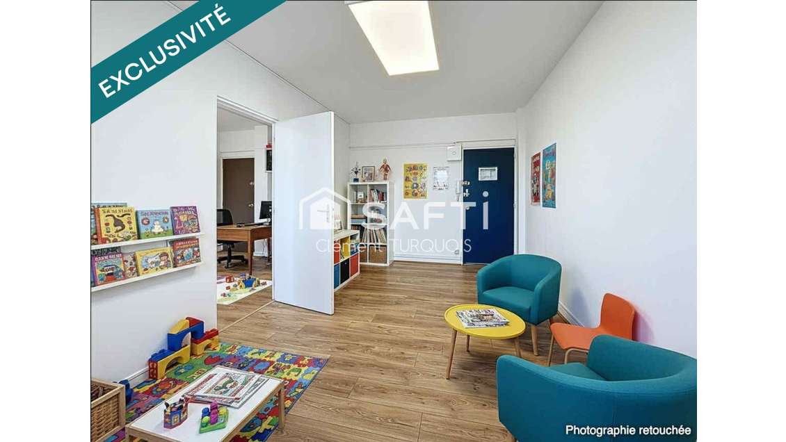 AV bureau de 65m² en R+3 à Tours quartier Rabelais