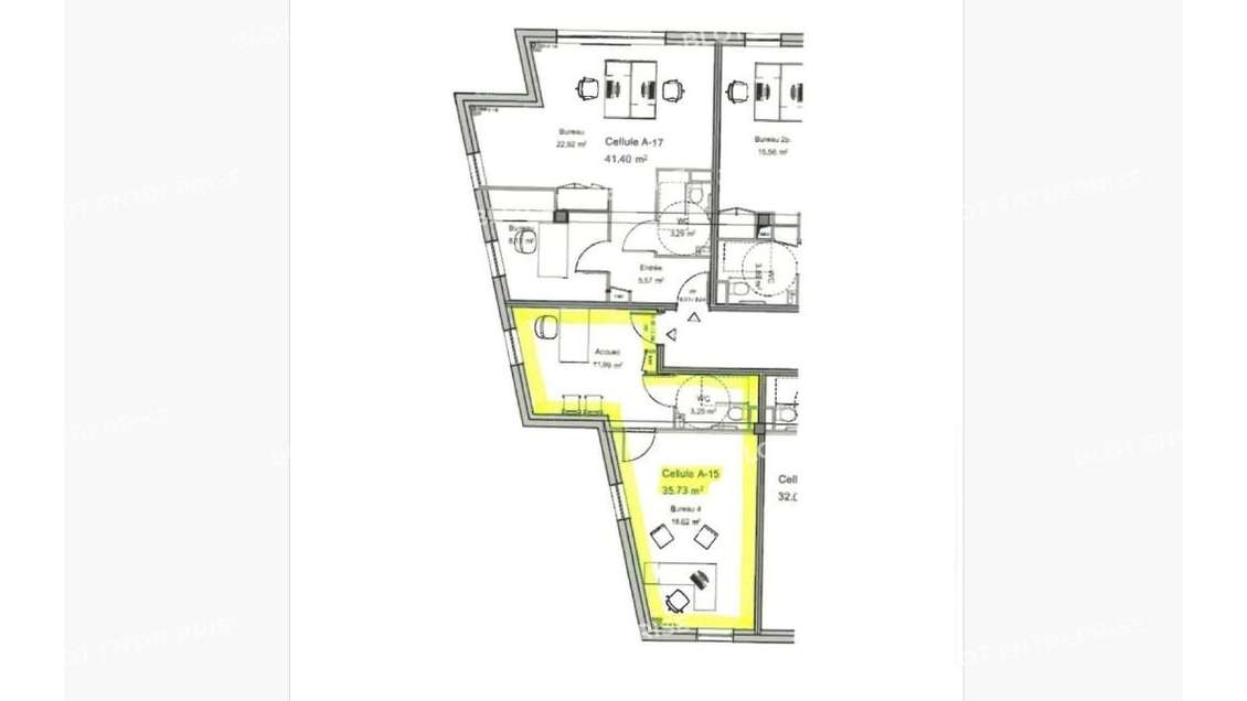 A vendre bureaux 35m² PMR à Vannes zone Nord-Ouest