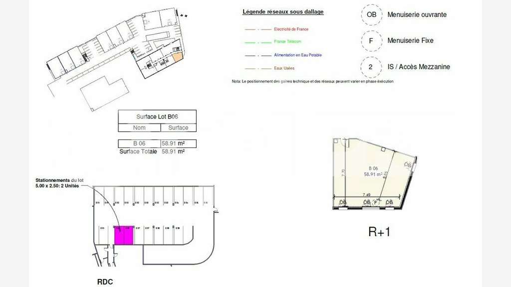 Vente bureau neuf 58m² à Villeneuve-lès-Maguelone