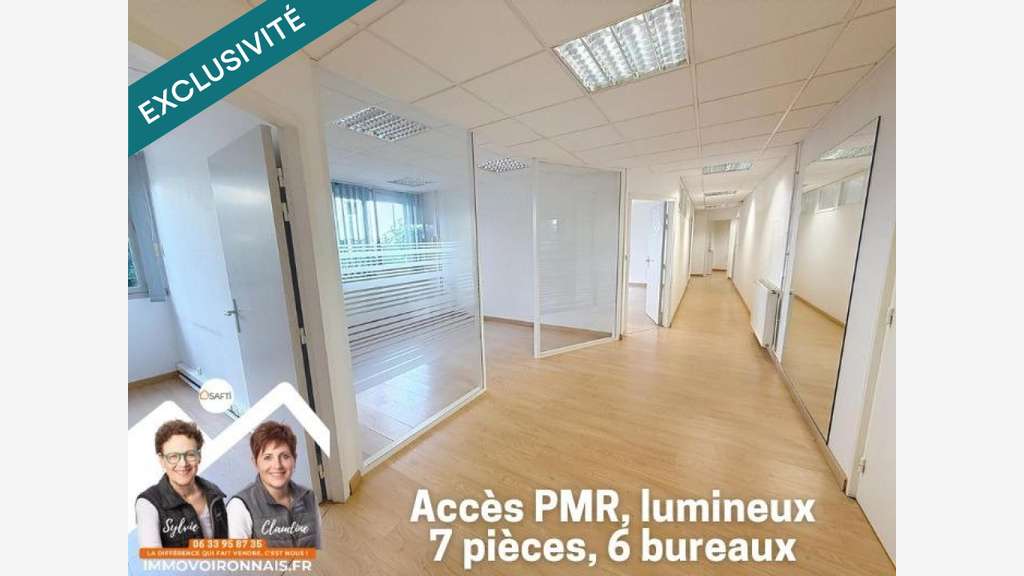 Vente local pro 134m² au 1er étage centre Voiron