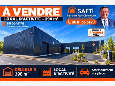 Vente cellule d'activité neuve 298m² à Vitré