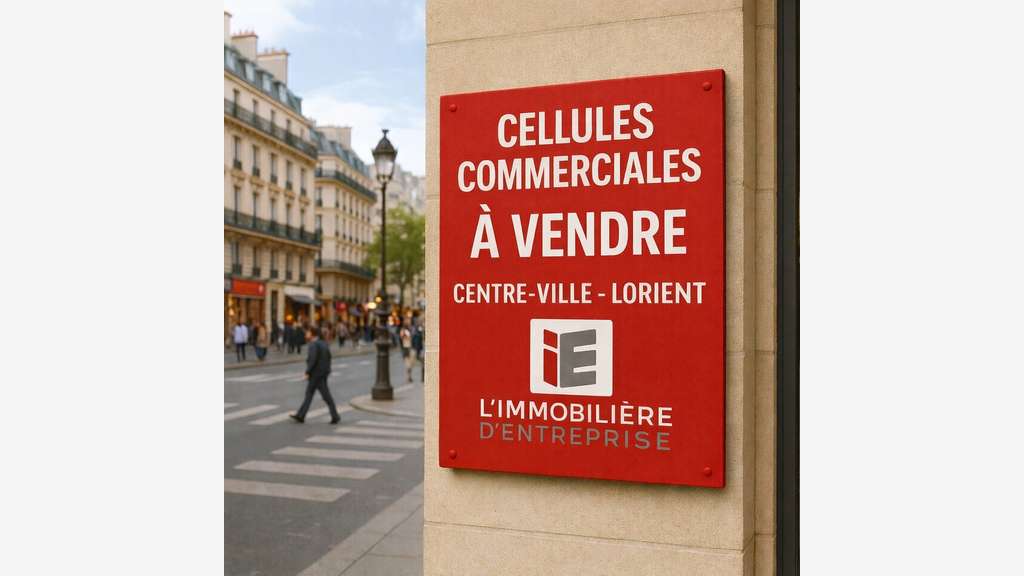 Vente cellules commerciales centre ville Lorient