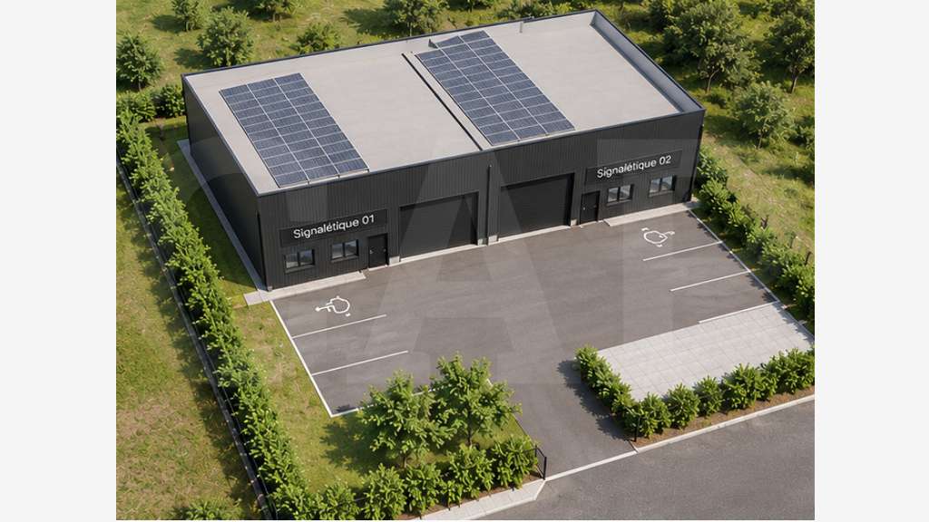 A vendre 2 cellules d'activités 194m² à Crevin