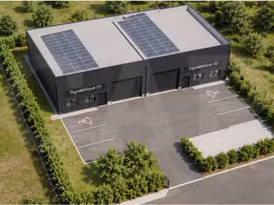 A vendre 2 cellules d'activités 194m² à Crevin