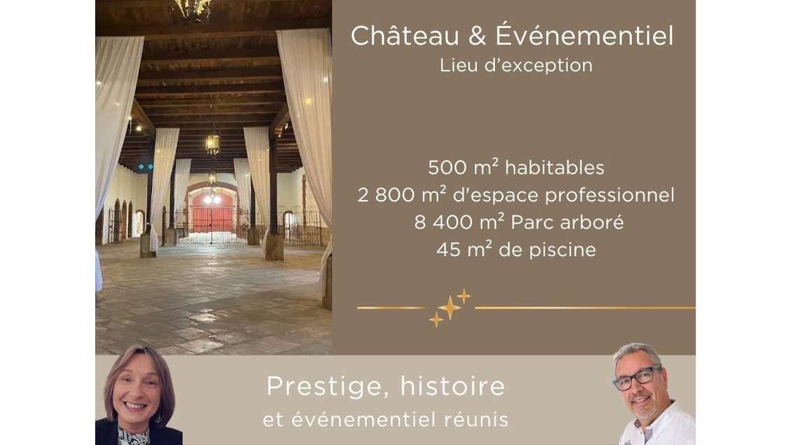 Vente Château & Evènementiel Lieu d'exception