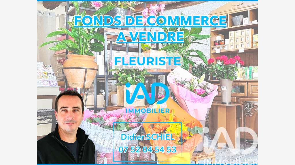 Vente FDC fleuriste sur axe passant à Angerville