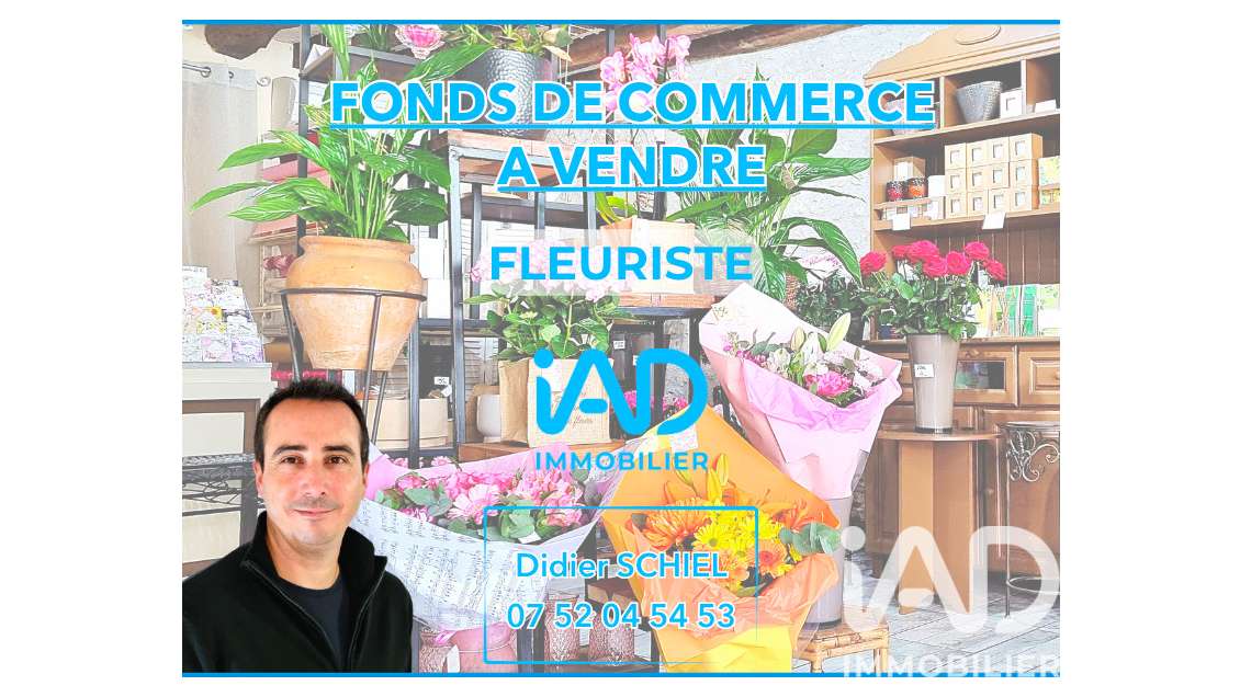 Vente FDC fleuriste sur axe passant à Angerville