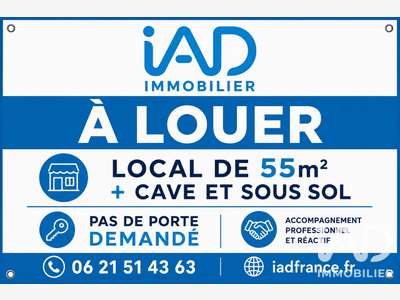 A louer local commercial de 55m² à Bordeaux centre