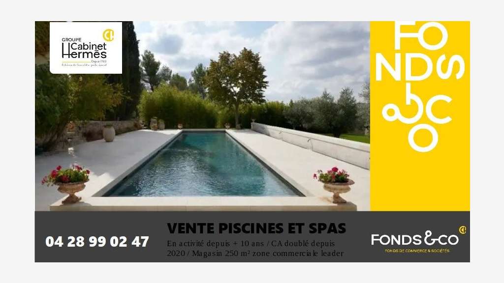 Vente FDC pisciniste à Aubenas