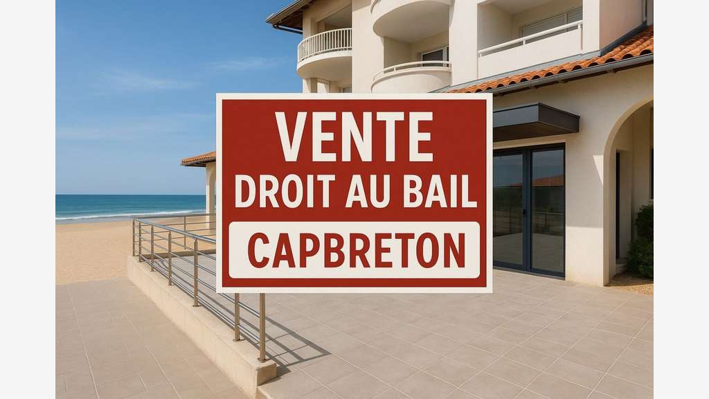 Vente droit au bail 60m² à Capbreton face océan