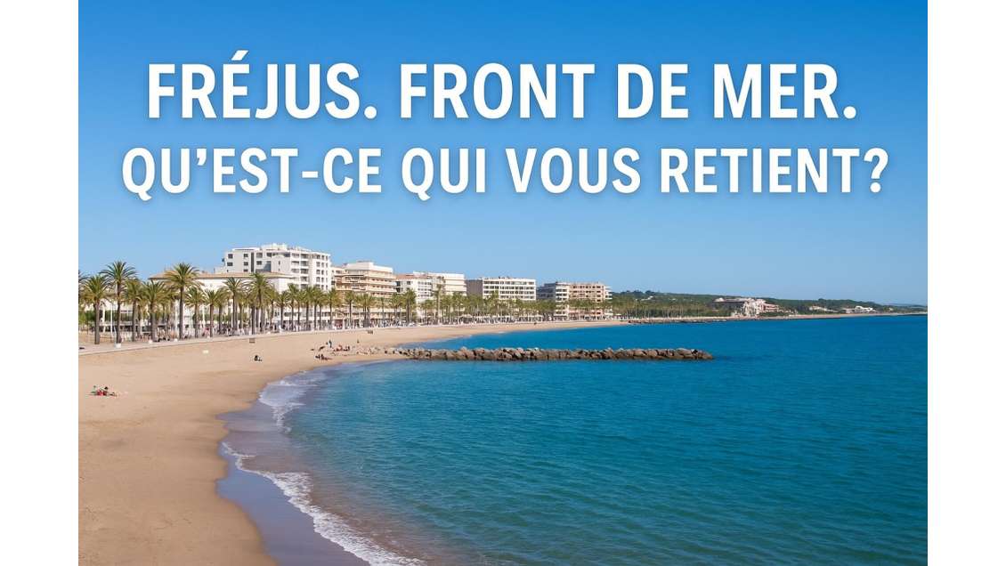 DAB 180m² empl prestigieux N°1 front de mer Fréjus