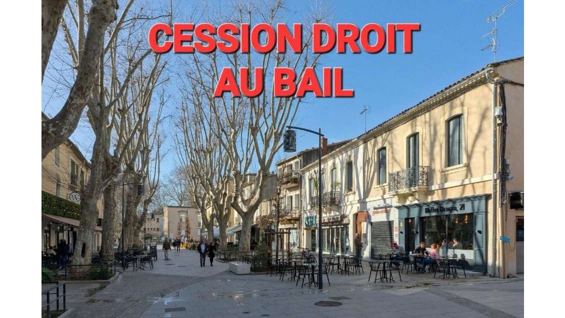 Vente droit au bail local de 115m² à Lunel centre
