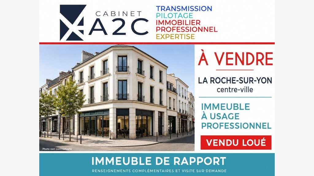 A vendre immeuble de bureaux loué La Roche-sur-Yon