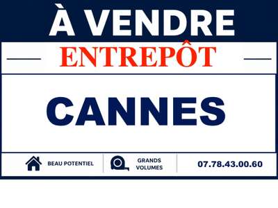 Entrepôt 1200m² à vendre sur Cannes