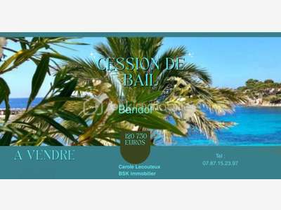 Cède bail de local commercial 30m² à Bandol