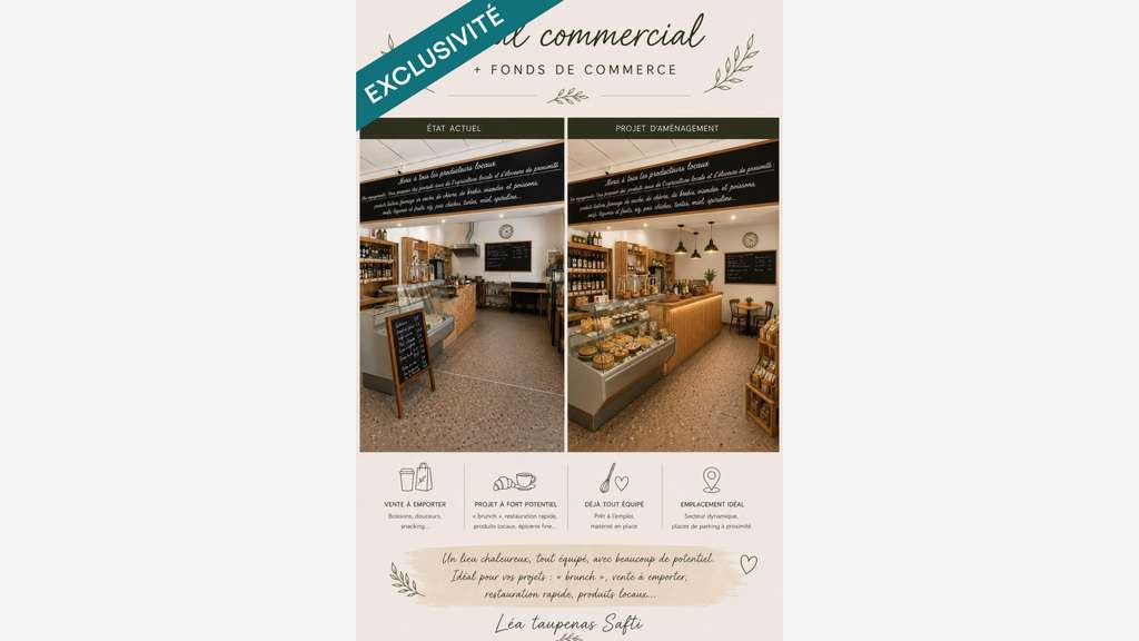Vente local commercial 170m² à Château-Arnoux