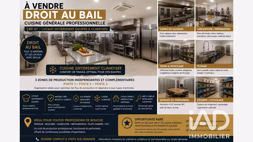 Vente DAB Traiteur de 240m² à Castanet-Tolosan