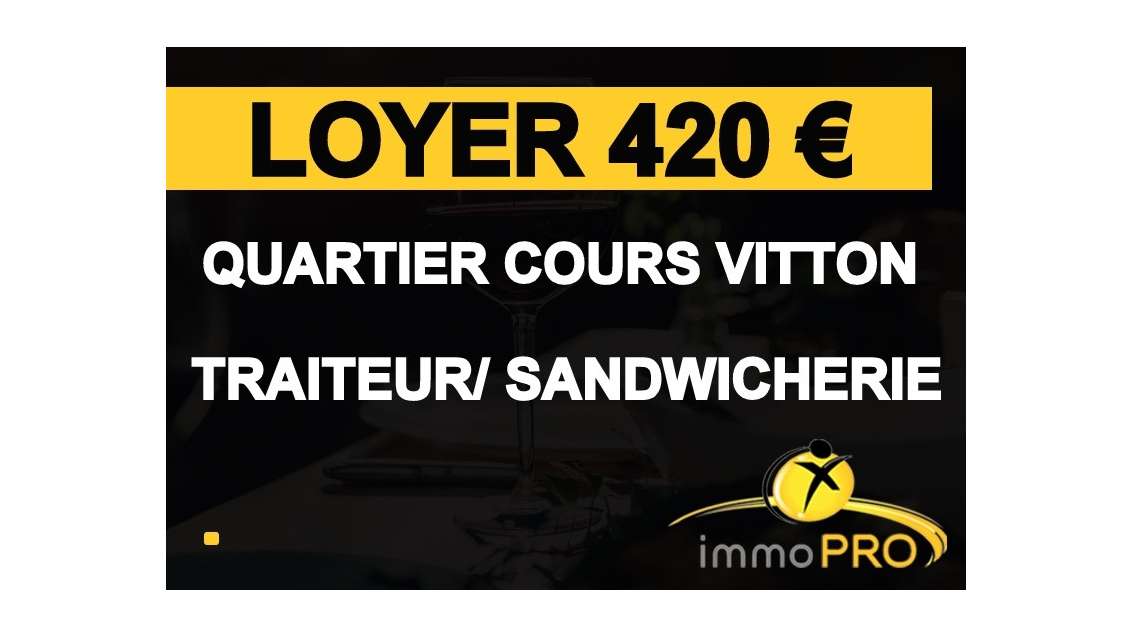 Vente local restauration rapide VAE 38m² à Lyon 06