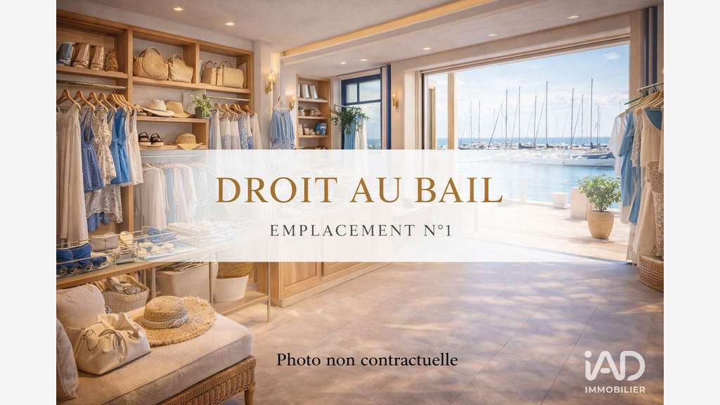 Droit au bail boutique 40m² empl N°1 à Gruissan