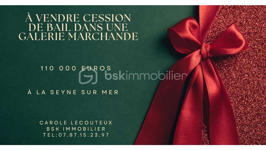 Cède local commercial de 52m² à La Seyne-sur-Mer