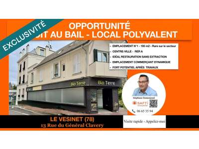 Vente Locaux commerciaux - Boutiques au Vésinet
