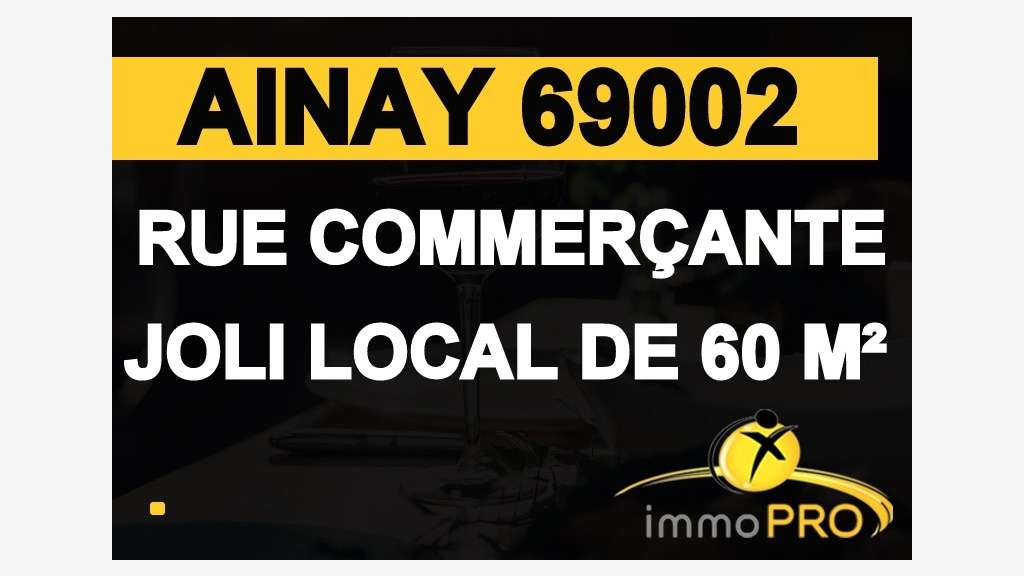 Vente local 60m² rue très commerçante Lyon Ainay