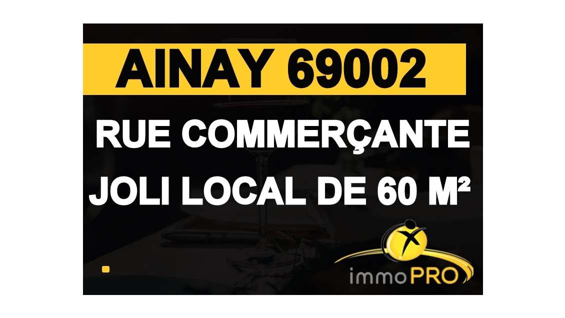 Vente local 60m² rue très commerçante Lyon Ainay