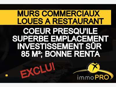 Vente murs commerciaux loués restaurant 85m² Lyon