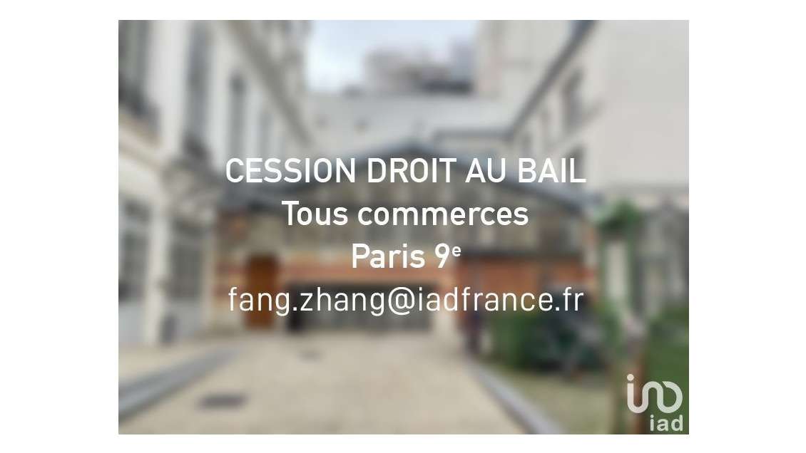 Vente Cession de bail boutique à Paris 9e