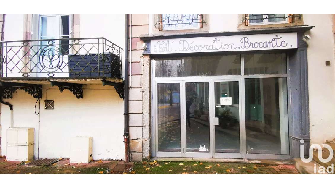 Vente local commercial 72m² empl centre Plombières