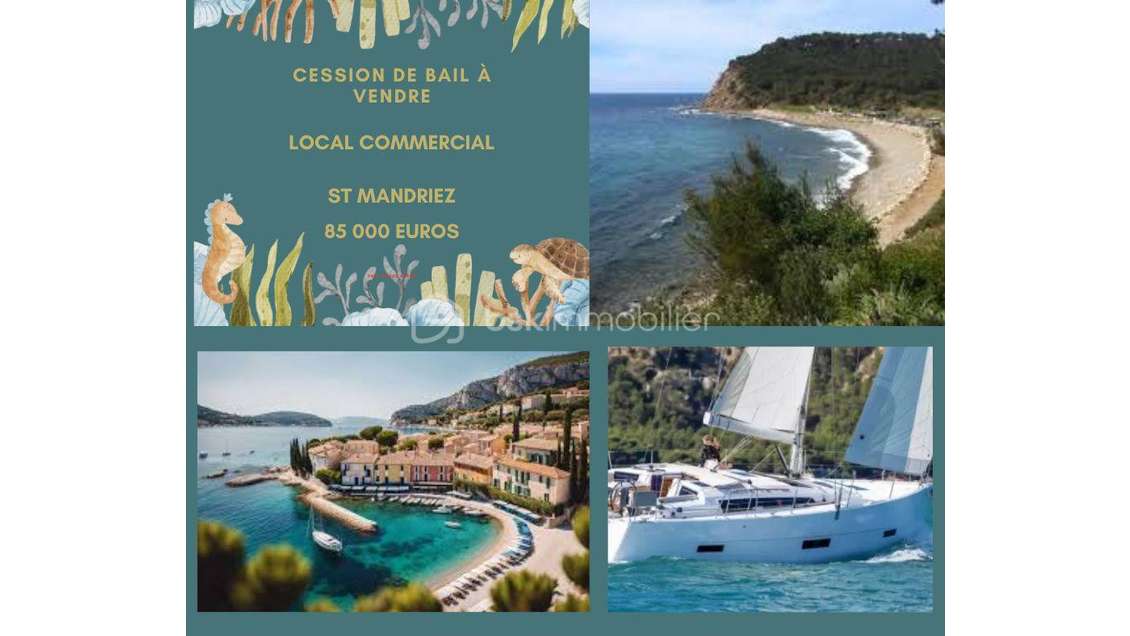 Local commercial 22m² à céder ST Mandriez sur Mer