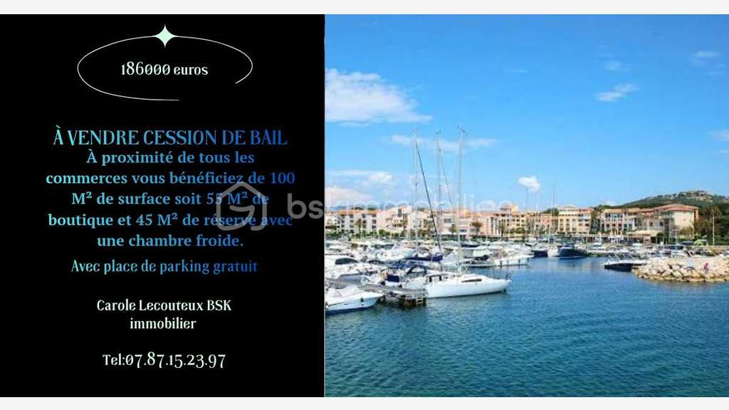 Cède dab 100m² emplacement N°1 Six Four les Plages
