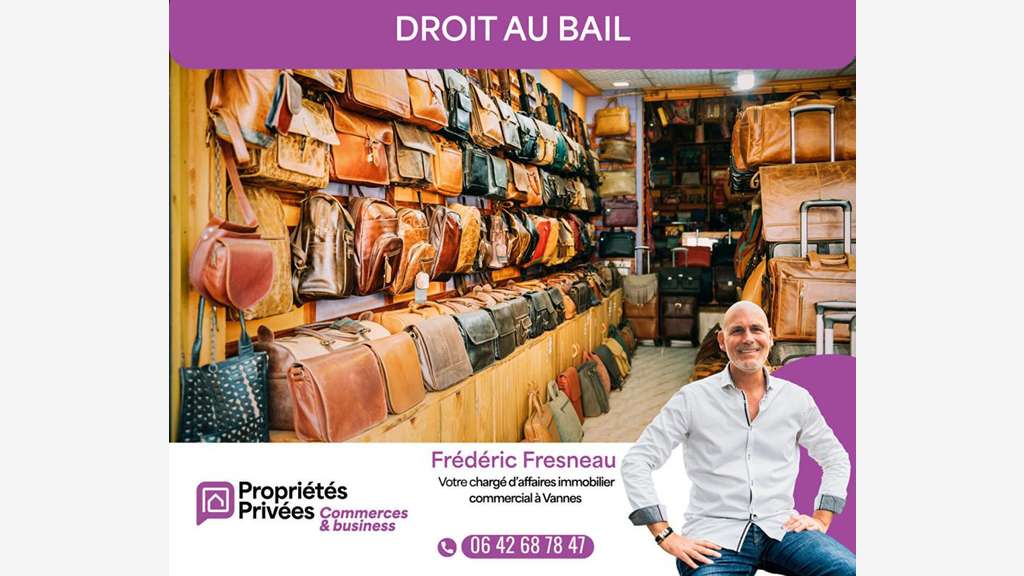 Droit au bail 50m² emplacement recherché à Vannes