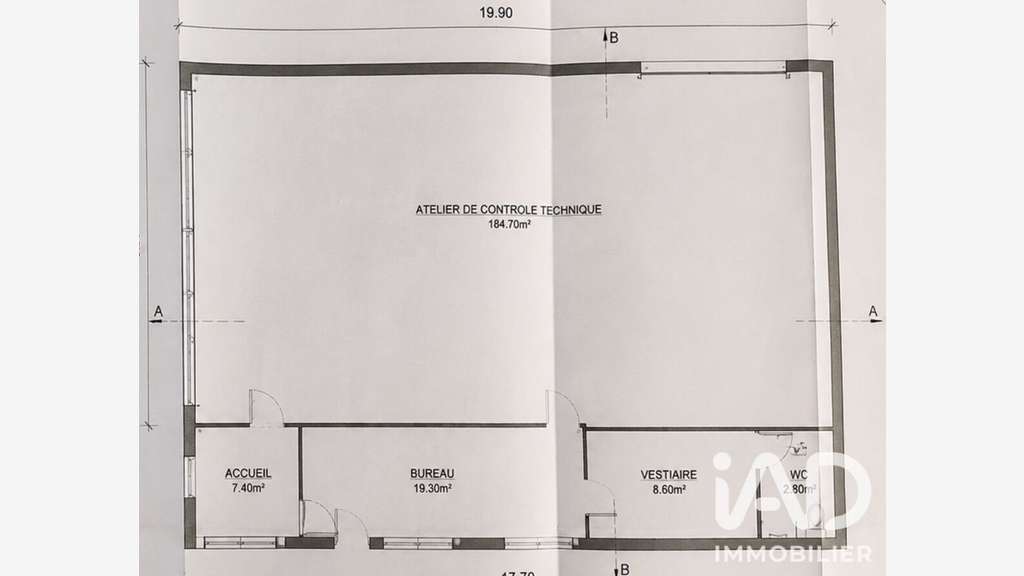 Vente hangar atelier de 223m² à Vic-la-Gardiole