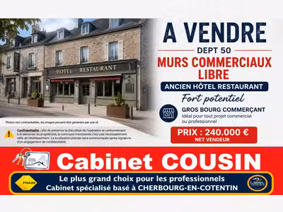 Vente murs hôtel restaurant à Bricquebec